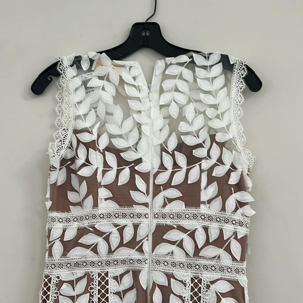 Bronx and Banco White Lace Midi Dress - Picture 9 of 13
